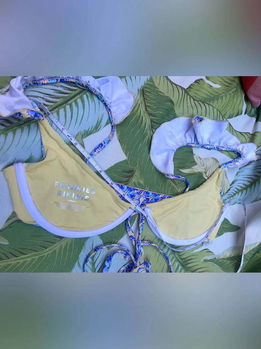 Frankie’s Bikinis NWT Monarch Bikini Set - Size M Birdie Top & Sm Gavin Bottom